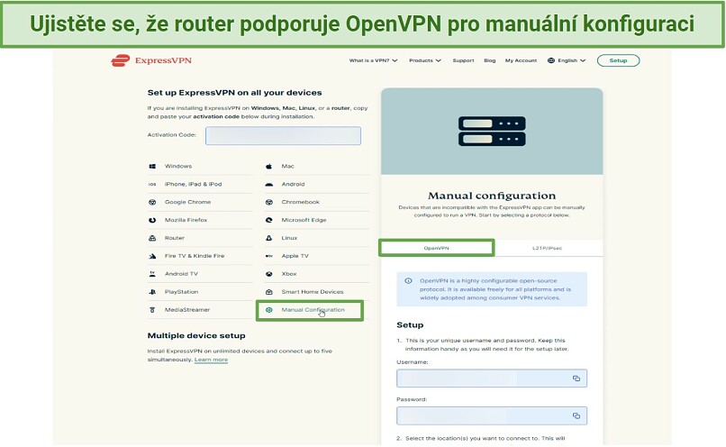 A screenshot of ExpressVPN's main settings page